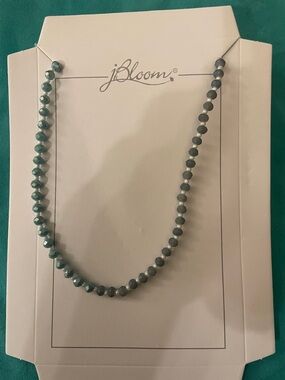 JBloom Teal/Lavender Faceted Bead Necklace